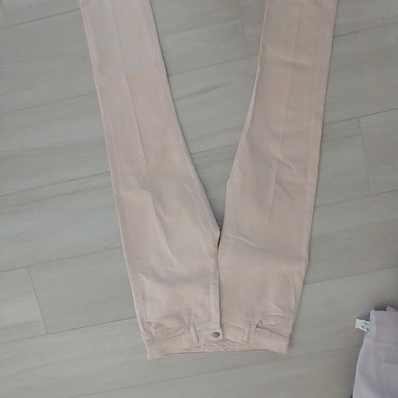 Goldsign for JCrew Light Peach Straight Leg Jeans - Picture 2 of 8